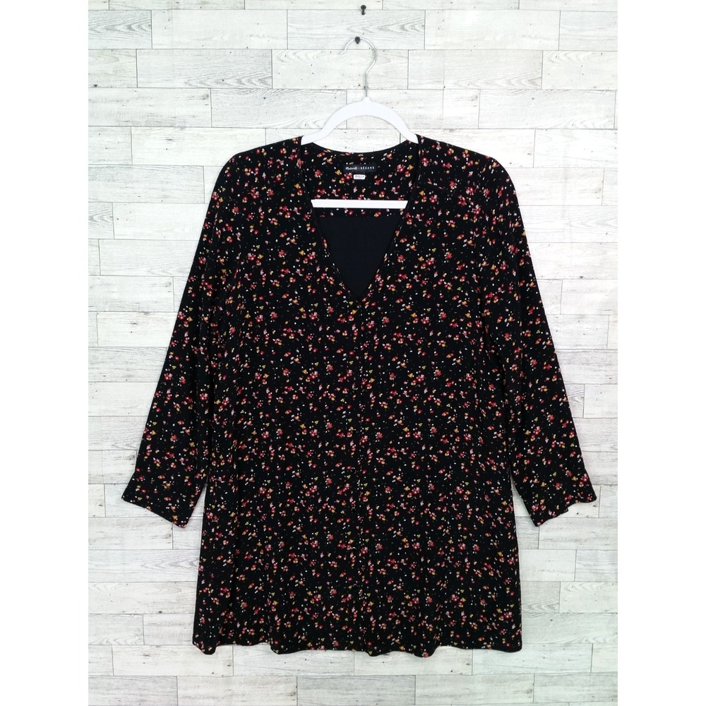 Madewell et Sézane 100% Silk Elly Floral Mini Tunic Dress Cottagecore Sz Small S